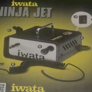 Iwata Ninja Jet Airbrush Compressor - Black & Yellow Logo